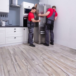 Empty Kitchen With Chimney