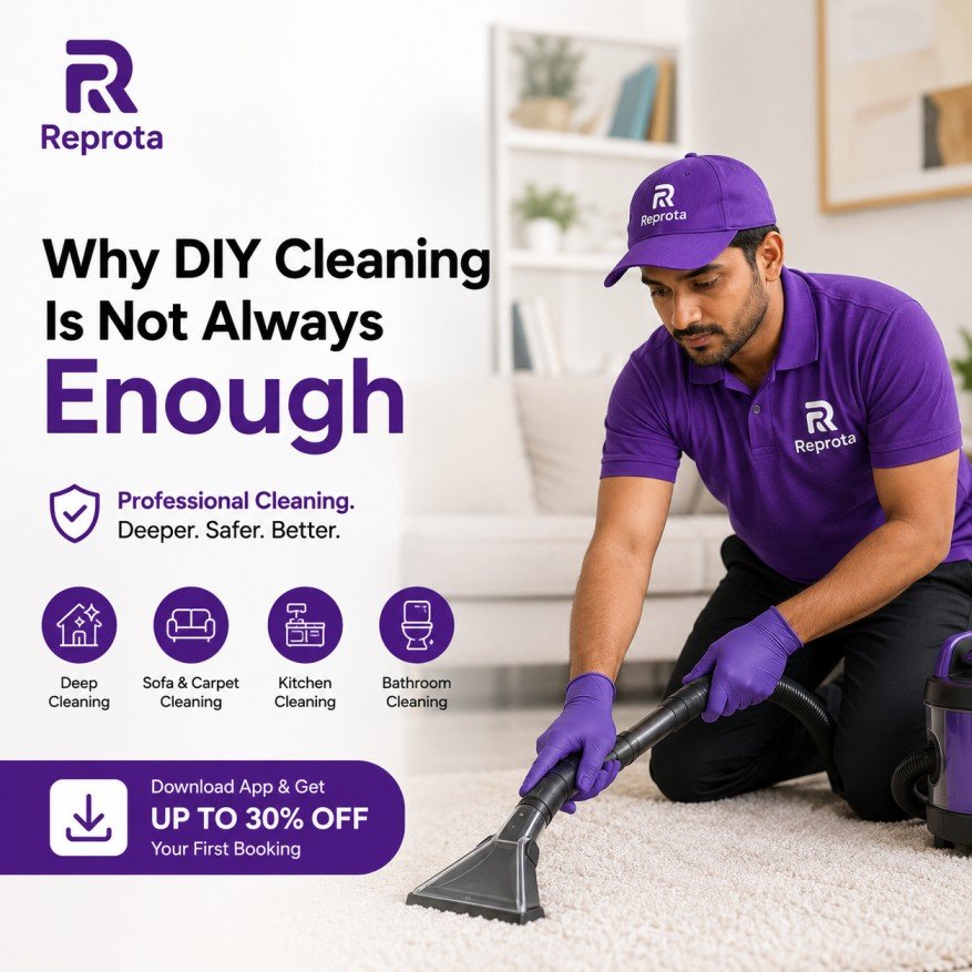 DIY vs professional cleaning